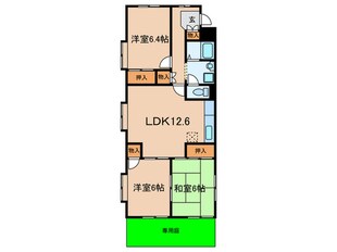 エクレ－ル東園田の物件間取画像